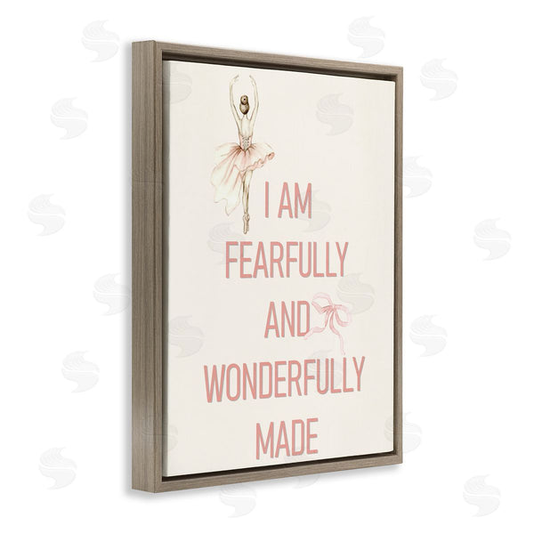 Stupell Industries Kim Allen | Wonderfully Made Ballerina Wall Art