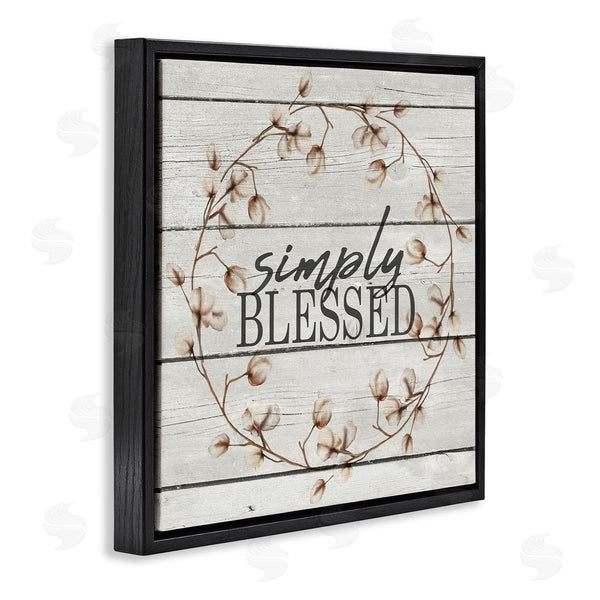 Stupell Industries Kimberly Allen | Simply Blessed Rustic Wreath
