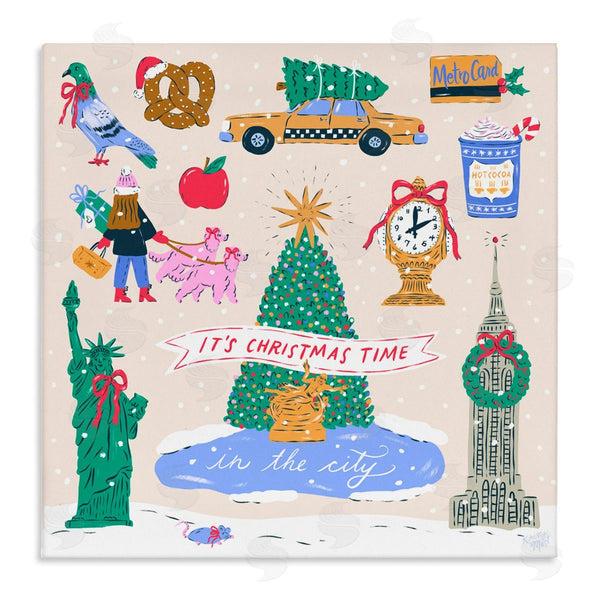 stupell industries Krissy Mast | Christmas In New York City