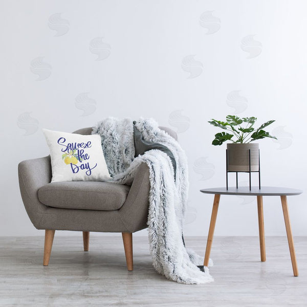 Stupell Industries Lanie Loreth | Cursive Squeeze The Day Throw Pillow