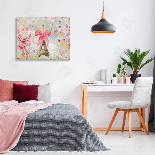 Stupell Industries Lanie Loreth | Eiffel Tower On Cherry Blossoms Wall Art