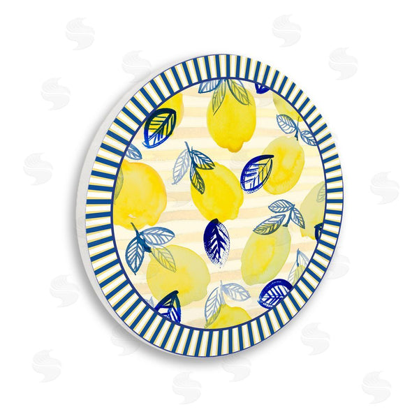 stupell industries Lanie Loreth | Fun Lemons & Leaves with Stripes Wall Art
