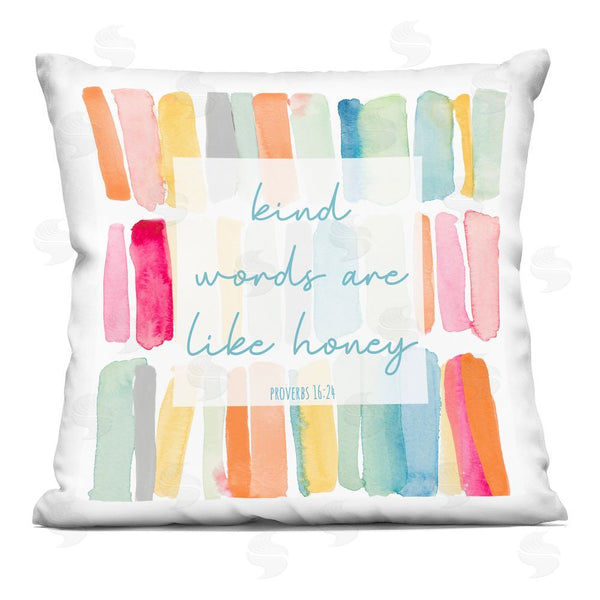 stupell industries Lanie Loreth | Kind Words Like Honey Throw Pillow