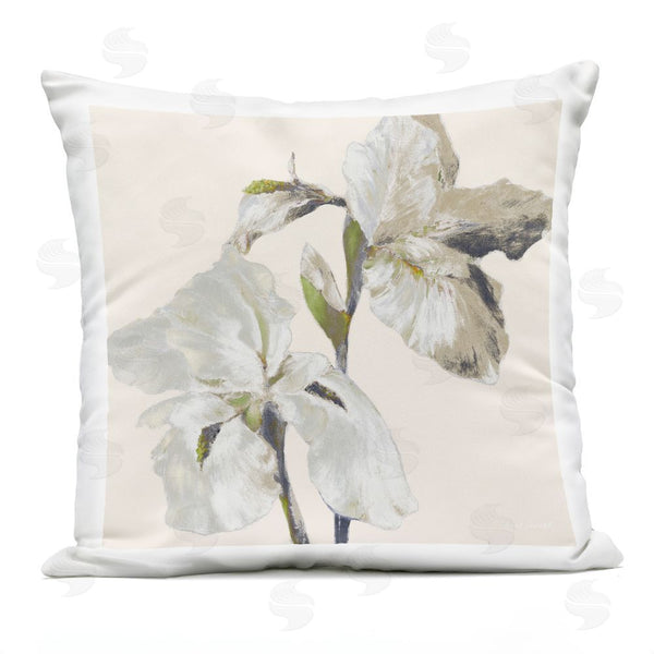 Stupell Industries Lanie Loreth | Neutral Irises At Dawn Throw Pillow