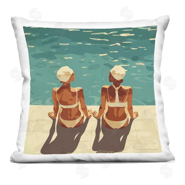 stupell industries Layla Oz | Swimmer Friends Duo Throw Pillow