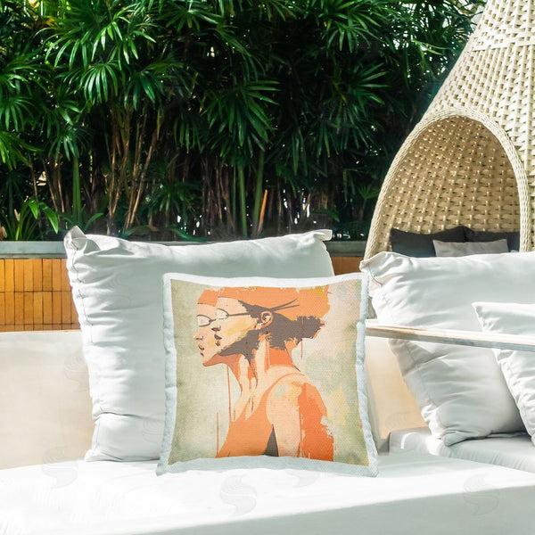 Stupell Industries Layla Oz | Swimming Twins Silhouettes Throw Pillow