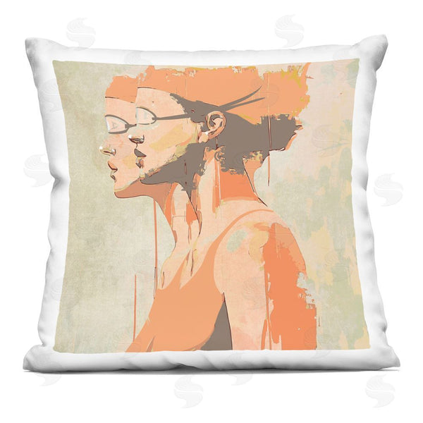stupell industries Layla Oz | Swimming Twins Silhouettes Throw Pillow