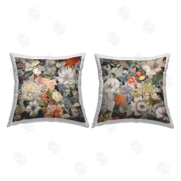 Stupell Industries Lazar Studio | Striking Botanical Floral Printed Throw Pillow Set