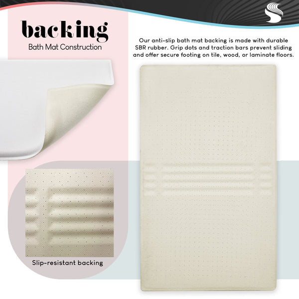 Stupell Industries Leah Straatsma | Minimal Happy Easter Bunnies Plush Bath Mat