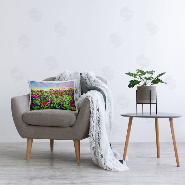 Stupell Industries Lee Ann Zirbes | Hot Summer Blooms Printed Throw Pillow