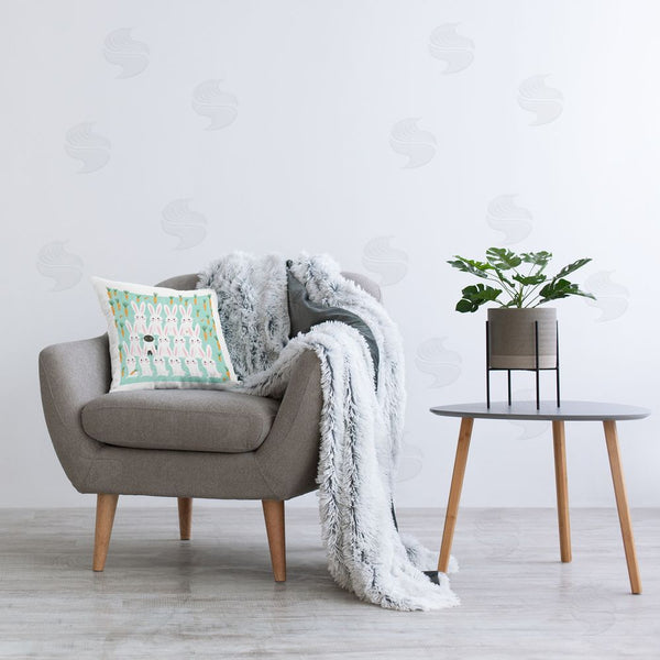 Stupell Industries Leeza Hernandez | Cat Mixed With Bunnies Printed Throw Pillow