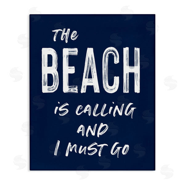 stupell industries Lettered and Lined | Beach Is Calling Summer Sentiment Wall Art