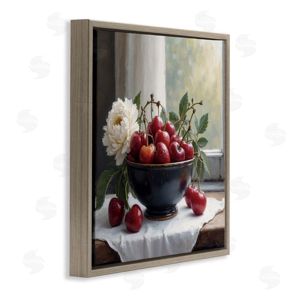 Stupell Industries Lettered And Lined | Cherry & Blossom Still Life Wall Art