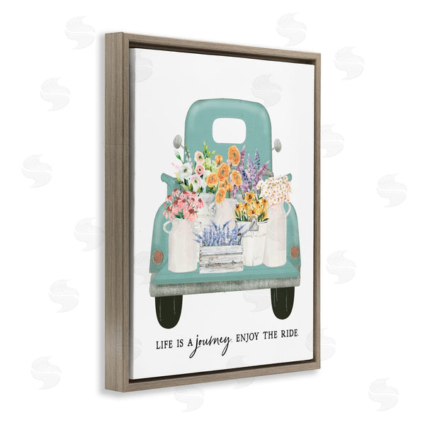 Stupell Industries Lettered And Lined | Enjoy The Ride Truck Wall Art