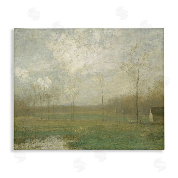 stupell industries Lettered and Lined | Hazy Farmland View Wall Art