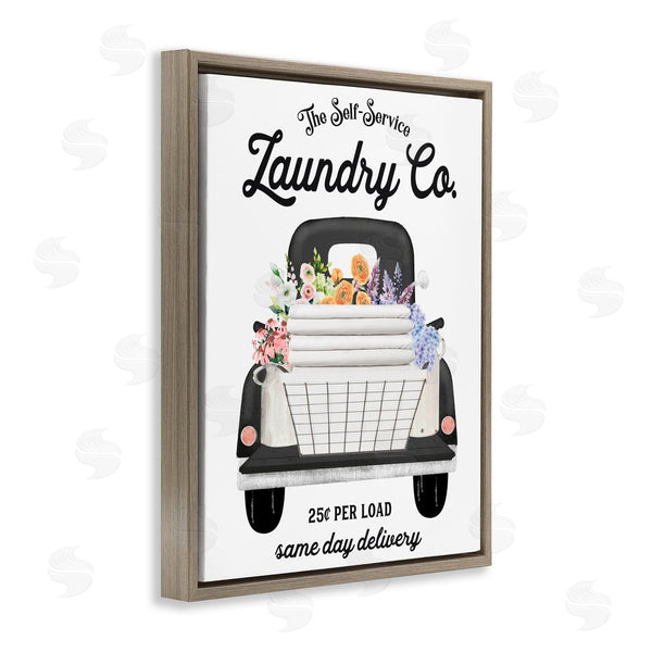 Stupell Industries Lettered And Lined | Laundry Service Truck Wall Art