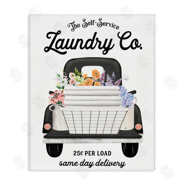 stupell industries Lettered and Lined | Laundry Service Truck Wall Art