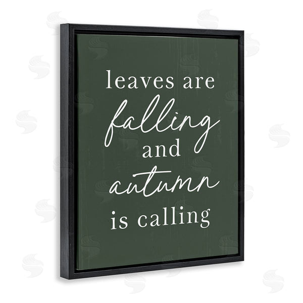 Stupell Industries Lettered And Lined | Leaves Are Falling Wall Art