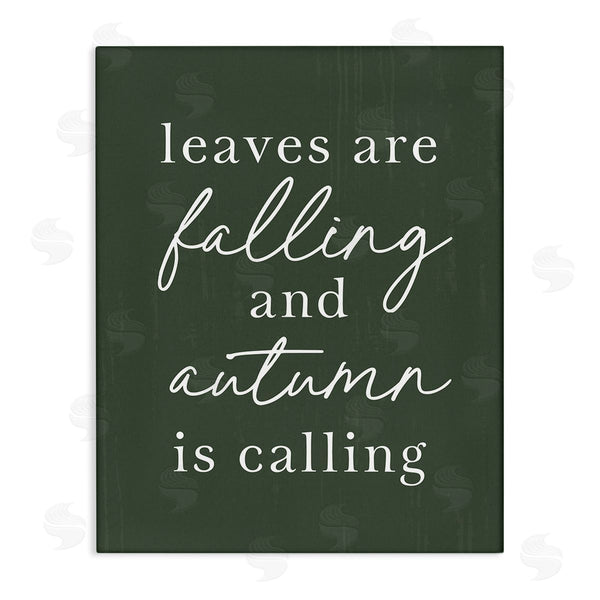 stupell industries Lettered and Lined | Leaves Are Falling Wall Art