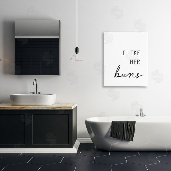 Stupell Industries Lettered And Lined | Like Her Buns Wall Art