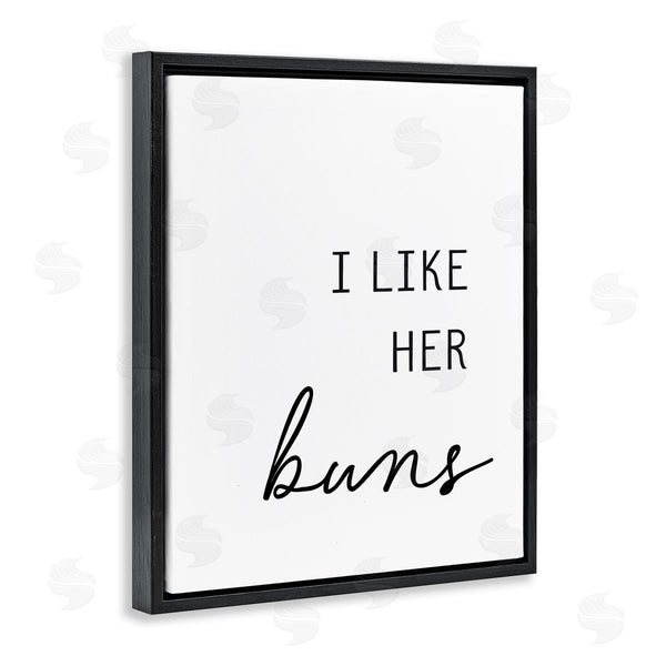 Stupell Industries Lettered And Lined | Like Her Buns Wall Art