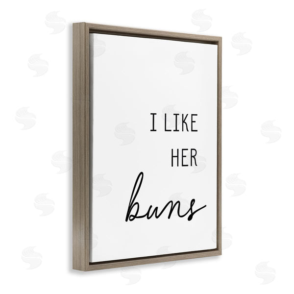 Stupell Industries Lettered And Lined | Like Her Buns Wall Art