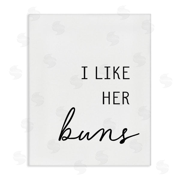 stupell industries Lettered and Lined | Like Her Buns Wall Art