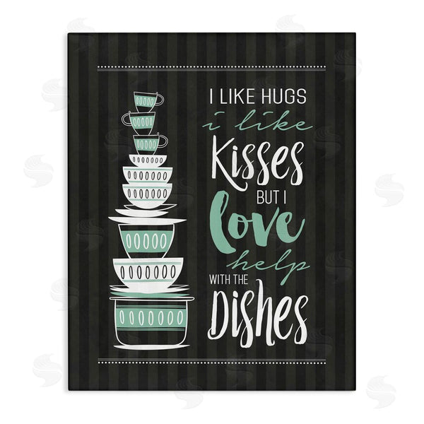 stupell industries Lettered and Lined | Love Help With Dishes Wall Art
