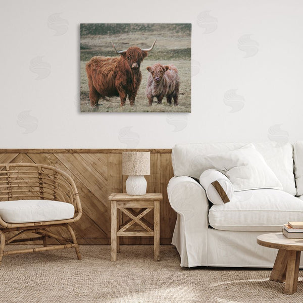 Stupell Industries Lettered And Lined | Mom & Baby Cow Wall Art