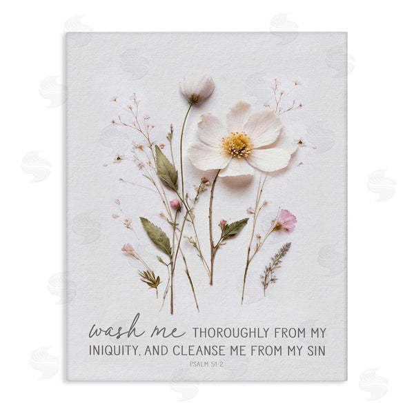 stupell industries Lettered and Lined | Pressed Flower Proverb Wall Art