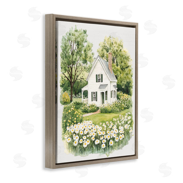 Stupell Industries Lettered And Lined | Quaint Countryside Cottage Garden Wall Art