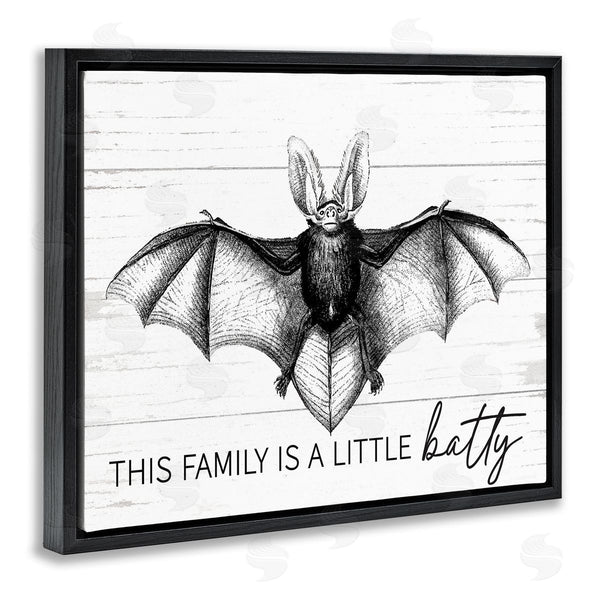 Stupell Industries Lettered And Lined | This Family Is Batty Wall Art