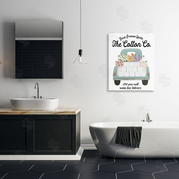 Stupell Industries Lettered And Lined | Toilet Paper Delivery Truck Wall Art