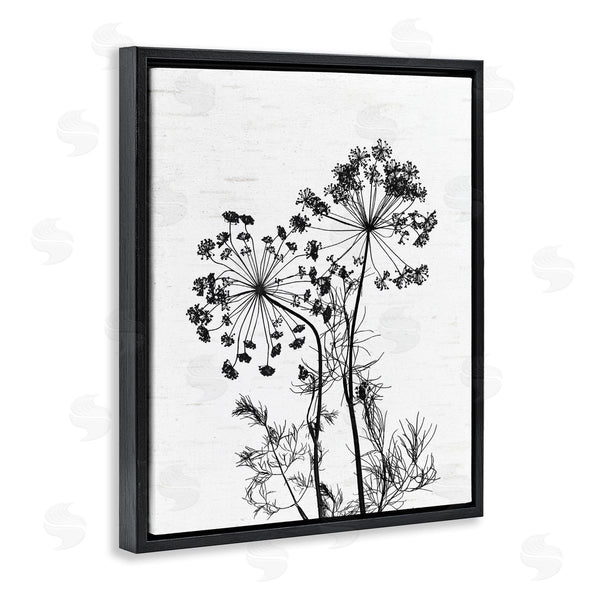 Stupell Industries Lettered And Lined | Varied Botanical Herbs Casual Wildflower Birch Pattern Wall Art