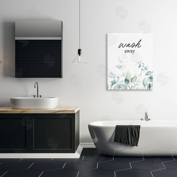 Stupell Industries Lettered And Lined | Wash Away Eucalyptus Wall Art