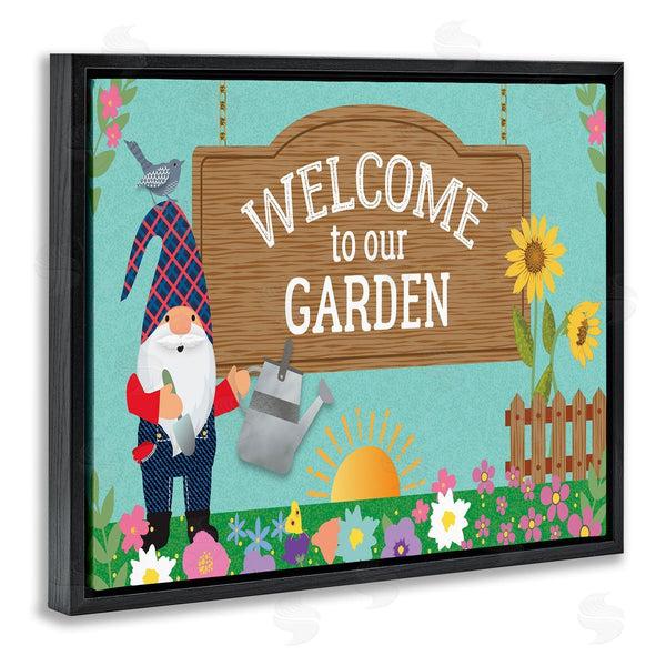 Stupell Industries Linda Birtel | Welcome To Our Garden Gnome Wall Art