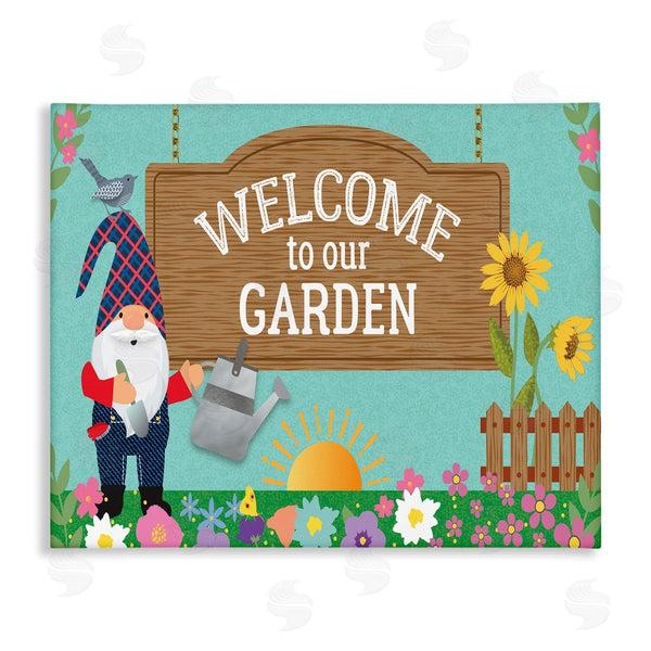 stupell industries Linda Birtel | Welcome To Our Garden Gnome Wall Art