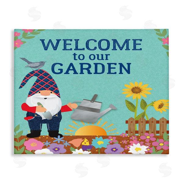 stupell industries Linda Birtel | Welcome To Our Garden Phrase Wall Art