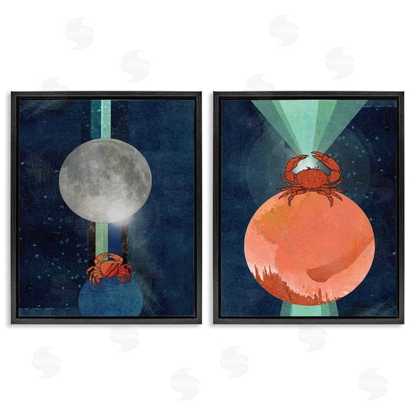 Stupell Industries Lindsey Newman | Crab Orbs Light Rays Wall Art