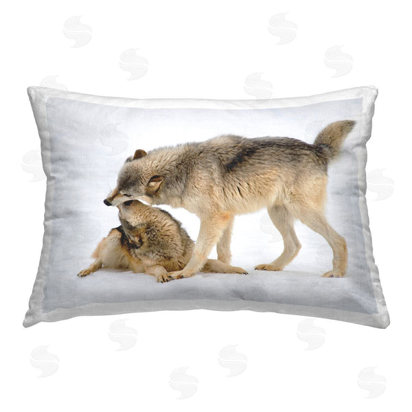 stupell industries Lisa Dearing | Wolves Playing in Snow