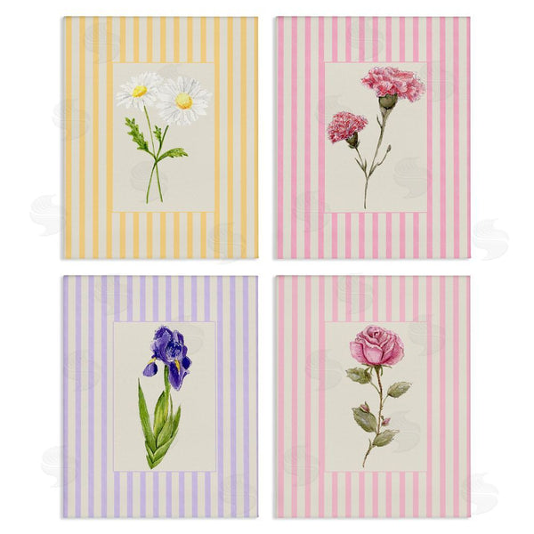 stupell industries Lisa Wehmeyer | Cottage Stripe Sprigs Wall Art