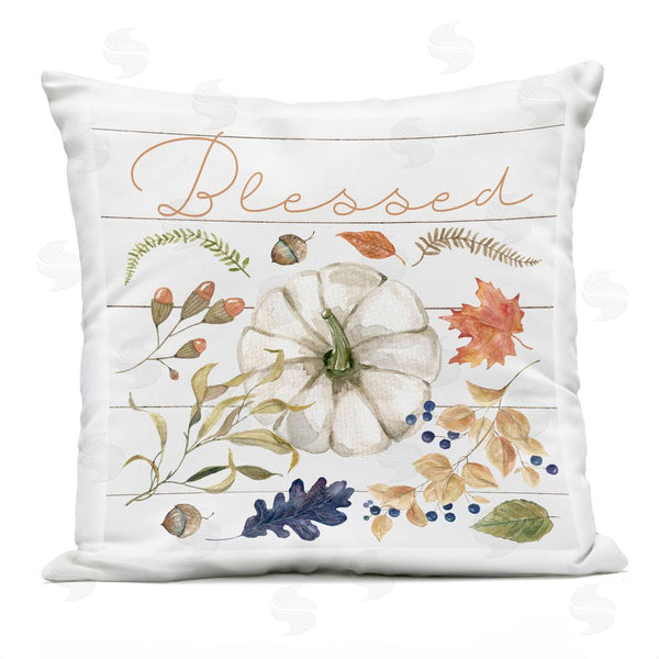 Stupell Industries Livi And Finn | Fall Flavors Blessed Printed Throw Pillow