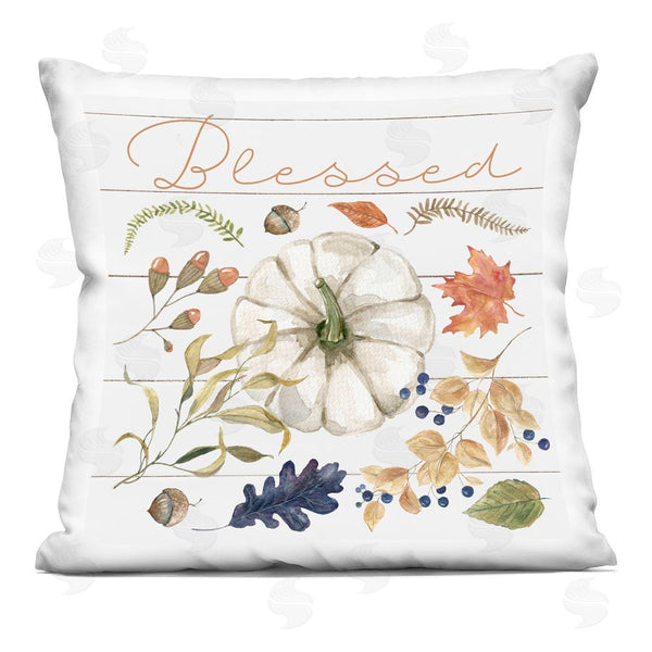 stupell industries Livi and Finn | Fall Flavors Blessed Printed Throw Pillow