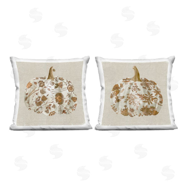 stupell industries Livi and Finn | Foliage Patterned Pumpkins Printed Throw Pillow