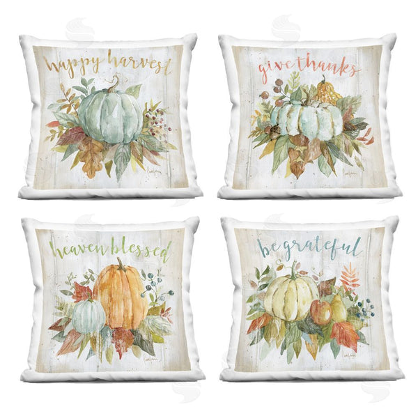 stupell industries Livi and Finn | Harvest & Gratitude Pumpkins Printed Throw Pillow Set