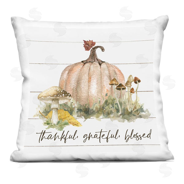 stupell industries Livi and Finn | Woodland Harvest Gratitude Printed Throw Pillow
