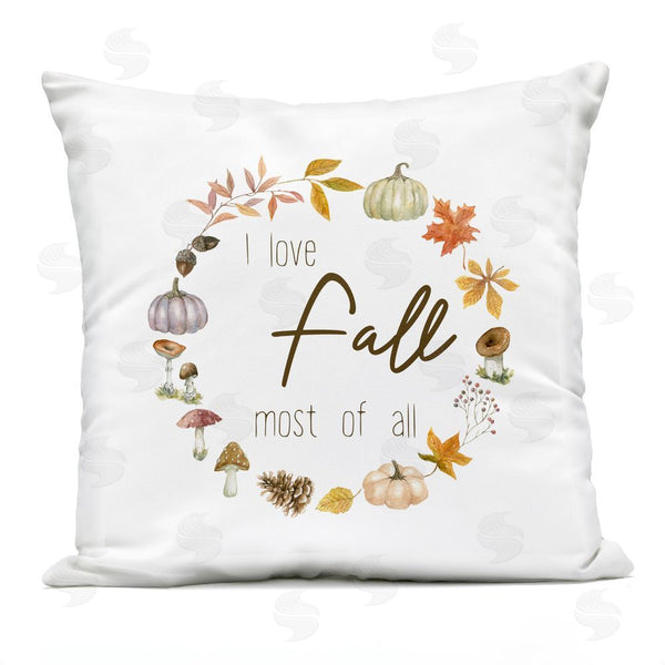 Stupell Industries Livi And Finn | Woodland Harvest Wreath Printed Throw Pillow