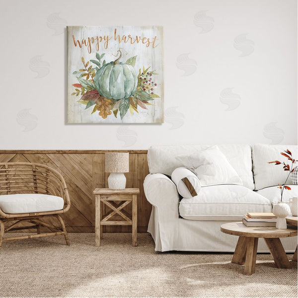 Stupell Industries Livi Finn | Happy Harvest Seasonal Pumpkin Wall Art