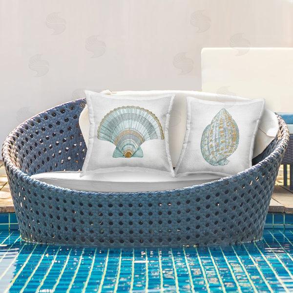 Stupell Industries Lorenzo Collective | Regal Shells Scallop And Spiral Throw Pillow