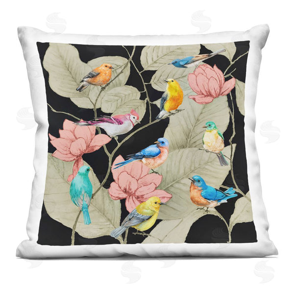 stupell industries Lorenzo Collective | Tropical Array of Birds Throw Pillow